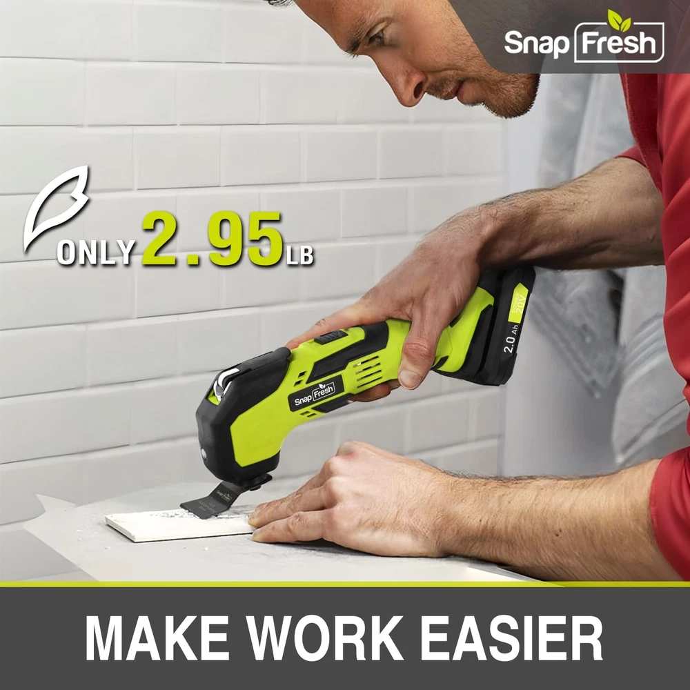 20V Cordless Oscillating Multi-Tool Kit with 6 Speeds and 3.2° Oscillation Angle