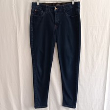 Curve Appeal Skinny Jeans Womens 8/29  32x28  Blue Dark Wash Stretch Denim