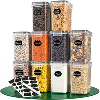 Vorratsdosen Set KüChe Luftdicht Bpa-Frei Aufbewahrungsbox Stapelbar 10Er Set