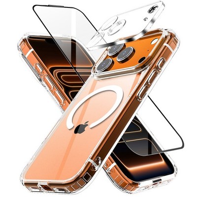 For iPhone 17 Pro Max Case Air 17 Phone Cover Shockproof Rugged +Tempered Glass