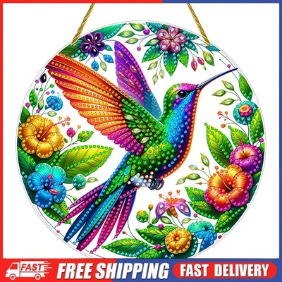 Vogel Motiv 2D flach Zum Selbermachen hängende Diamond Art Kits Wanddekoration für Haus & Fenster ~