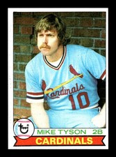 1979 Topps Baseball Set Break Mike Tyson #324 St. Louis Cardinals NM