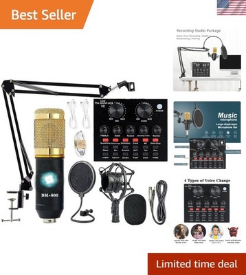 BM-800 Podcast Equipment Bundle with Voice Changer for High-Quality Streaming