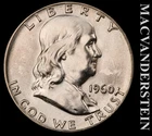 1960 Franklin Half Dollar- FBL- Choice Gem Brilliant Unc+++ Luster #K592