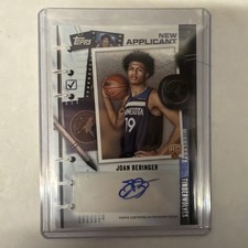 Joan Beringer #NA-JB NEW APPLICANT (RC) AUTO 2025 Topps Basketball, Timberwolves
