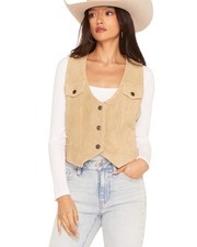 Scully Women's Faux Pocket Suede Vest - L1201-126