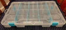 ArtBin Large Solutions Box 13.75 x 8.5" Transparent Craft Storage Adj Dividers