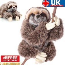 Plush Sloth Soft Toy For Kids Cuddly Stuffed Wild Animal Toy For Kid Adults Gift