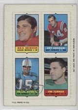1969 Topps Mini-Cards (4-in-1) Rex Mirich Art Graham John Stofa Jim Turner 0z0n