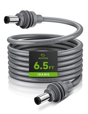 DC Power Cord for Starlink Mini 2M/6.5FT 18AWG Male to Male Charging Cable, Wate