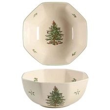 Spode Christmas Tree 7" Octagonal Serving Bowl 2630194