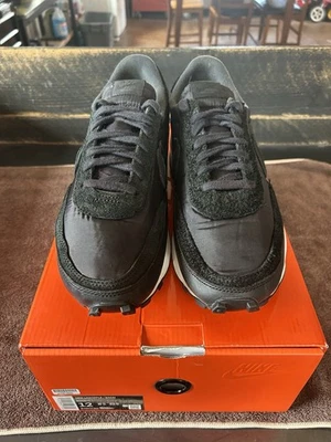Nike sacai x LDWaffle Black Nylon for Sale | Authenticity