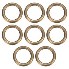 8Pcs H59 Brass O Ring 0.98" OD 0.71"T Seamless Welded Circle Loop Bronze