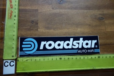 Alter Aufkleber Musik HiFi Audio Auto-Radio Car ROADSTAR