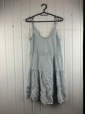 Love Tree Damen Sommerkleid Gr. M 38 Hellblau Spaghettiträger A-Linie #G4/81