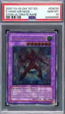 2007 Yu-Gi-Oh! 1st Ed Ultimate Rare #EN034 Elemental Hero Air Neos PSA 10 Pop 7