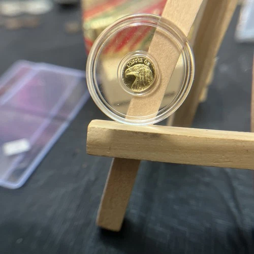 1/100 oz .9999 Monarch Fine Gold Round - American Bald Eagle (Sealed in Capsule)