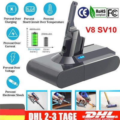 4600mAh Akku für Dyson V8  Ersatzakku SV10 V8 Absolute V8 Staubsauger