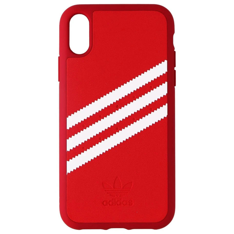 Adidas 3-Strips Snap Case for Apple iPhone XR Smartphones - Red/White Stripe - Image 2 of 3