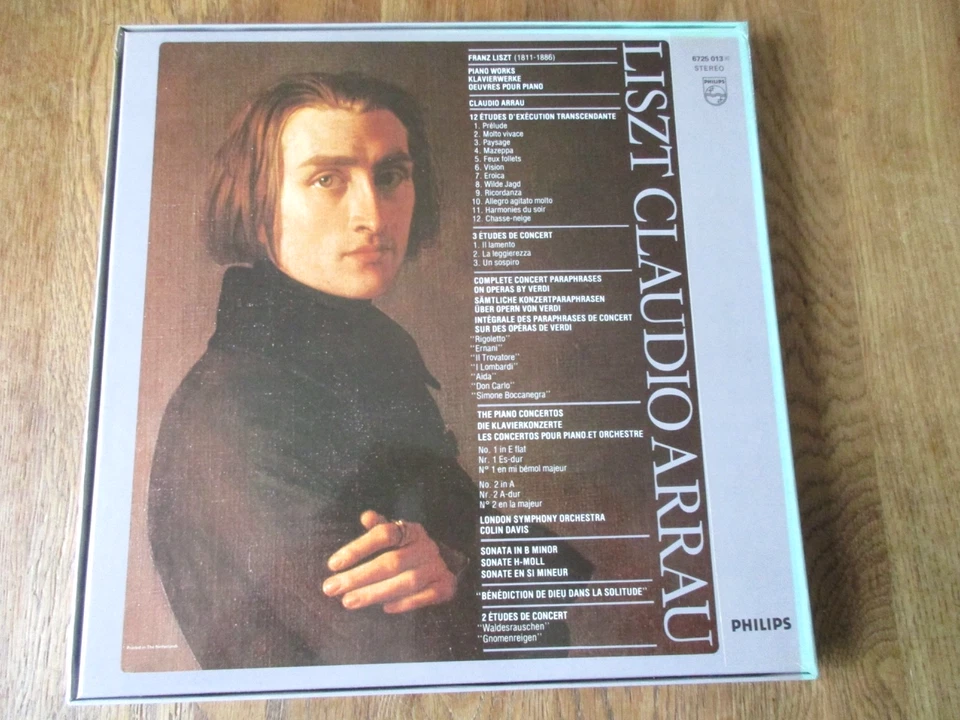 Liszt - Pian Works / Arrau / LSO / Davis / Philips 6725 013 Ed1 5LP 1981 NM/EX+ - Image 4 of 4