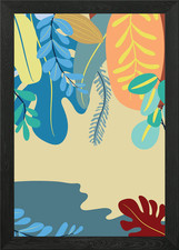 Tropical 2 Framed Wall Art Poster Canvas Print Picture