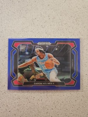 2024 Panini Prizm Draft Picks Daron Holmes II Blue Wave /249 #70 Variation RC