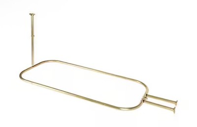 Utopia Alley HP2GD 54x26 Aluminum Hoop Shower Curtain Rod Ceiling Mount Gold