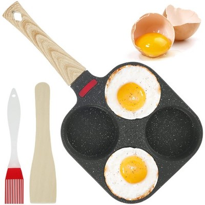 4 Cups Egg Frying Pan Set,Aluminum Alloy Nonstick Omelet Egg Cooker Pan Heavy...