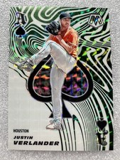 2021 Panini Mosaic - Aces Justin Verlander #ACE7 Green Mosaic Prizm