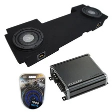 2002-2013 Chevy Avalanche Underseat Harmony F104 Dual 10" Sub Box & CXA800.1 Amp