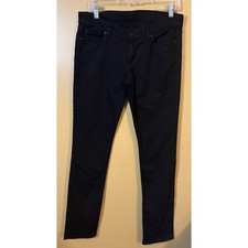 7 For All Mankind Women's Black Straight Leg Jeans Size 29