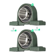 2 Pack UCP210-32 Pillow Block Mounted Ball Bearing 2" Bore Self Aligning New
