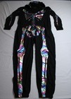 Tipsy Elves Women's Iridescent Full Zip Skeleton Costume CD4 Black Size XL NWT