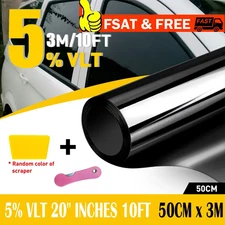 Nano Ceramic Window Tint Film Roll 5% VLT for Home, Office, Car, Truck USA STOCK