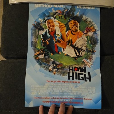 How High Original Theatrical Promo Poster Method Man Redman approx 11.5inX17