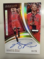 2024-25 Panini Immaculate Collection Derrick Rose MVP Auto /25!  On Card Auto