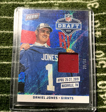 2019 PANINI NATIONAL DRAFT DANIEL JONES BLUE 39/50 NO.DJ RELIC