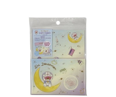 Sanrio Doraemon Letter Set Stationery Moon Design Multicolor Cartoon TV
