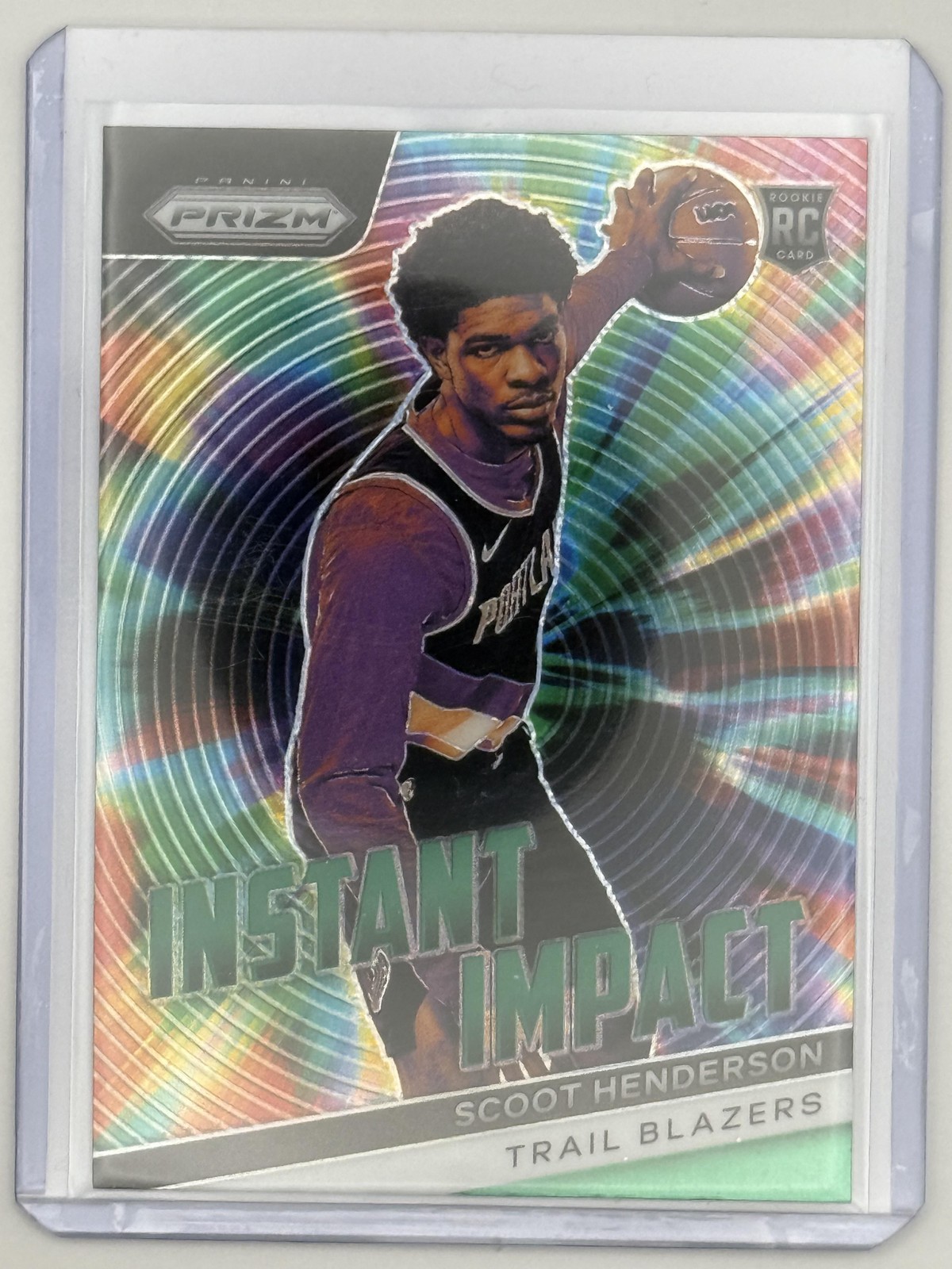 2023-24 Panini Prizm #9 Scoot Henderson Instant Impact Prizms Green