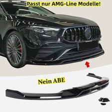 Für Mercedes A-Klasse IV W177 V177 A35 A45 AMG-Line 23-25 Frontansatz Frontlippe