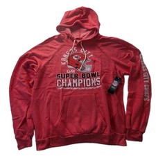 Majestic Threads Kansas City Chiefs Mens Large Super Bowl LVIII Champions Hoodie