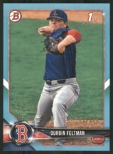 2018 Bowman Draft Sky Blue #BD-33 Durbin Feltman Boston Red Sox 44999