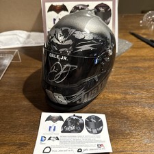 Dale Earnhardt Jr Autographed Mini Helmet Batman Vs Superman Dawn Of Justice