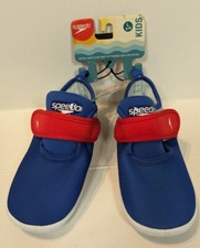 Speedo Toddler Shore Explorer Water Shoes Blue Tie-Dye Size L 10-11 NWT