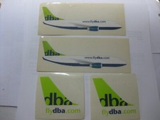 4 SELTENE DBA (DEUTSCHE BRITISCH AIRWAYS) Luftfahrt AUFKLEBER vintage