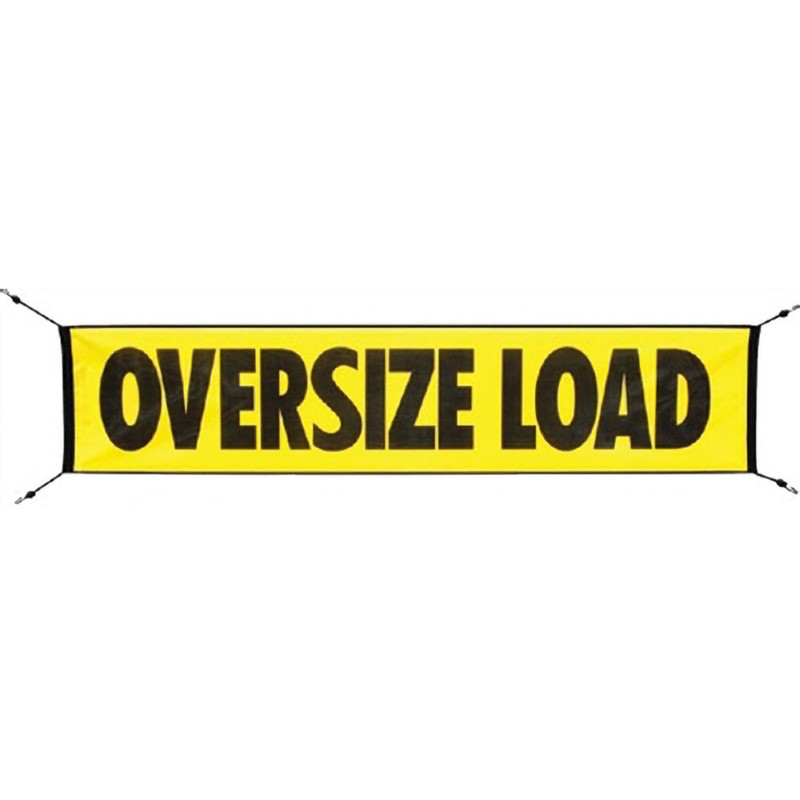 84" x 18" Oversize Load Mesh Banner with Hooks