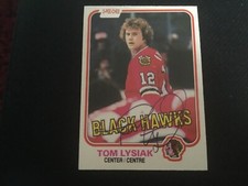 Autographed 1981-82 Topps Tom Lysiak TOUGH DEC.    #L-1