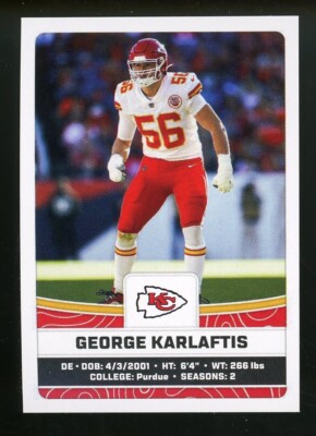 2023 Panini NFL Sticker GEORGE KARLAFTIS #264 Chiefs