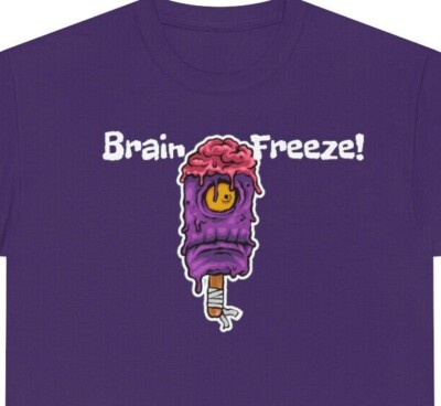 Zombie popsicle Brain Freeze shirt 