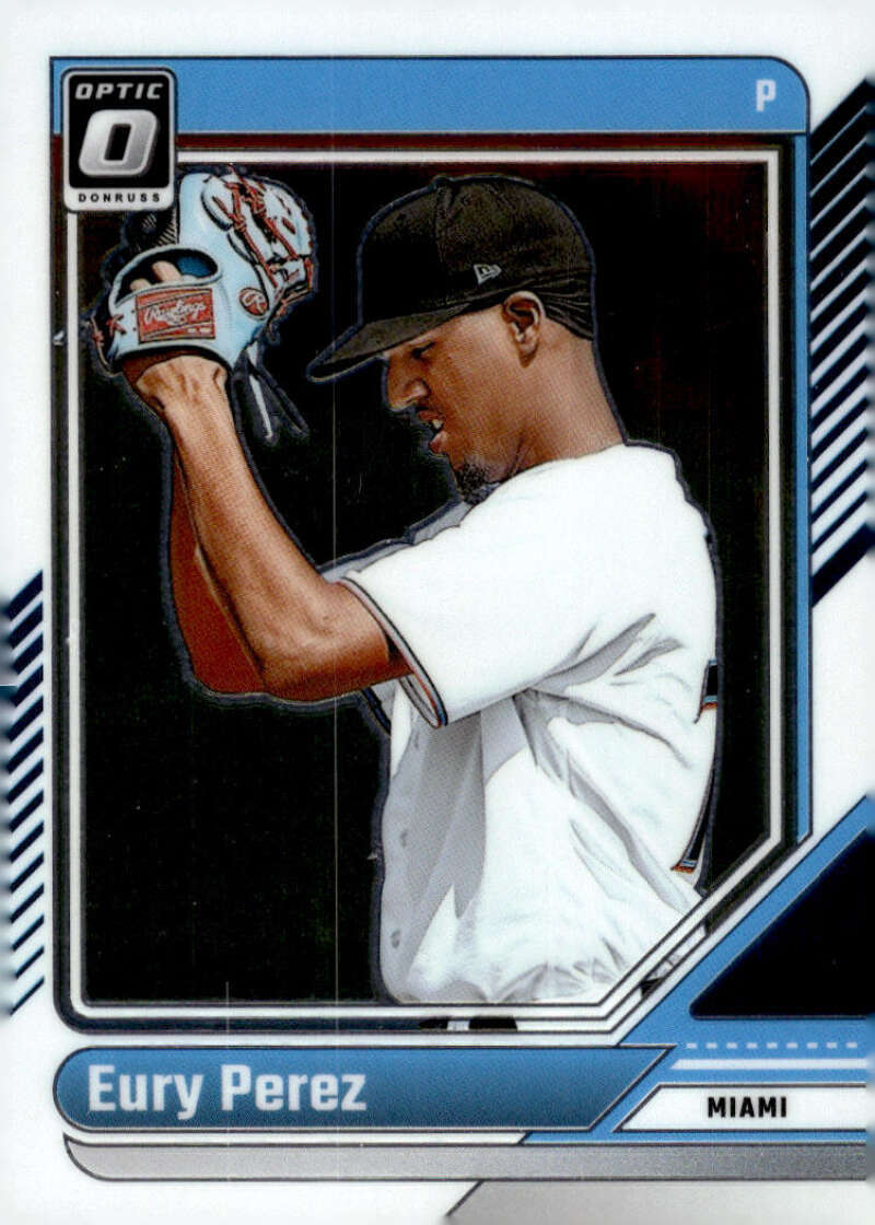 EURY PEREZ RC 2024 Donruss Optic #19 ROOKIE MLB Marlins ID